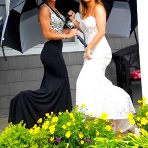 Black & Silver Prom dress